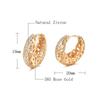 Rose Latest Fancy Stylish Copper Zircon Bali Earrings for Women and Girls