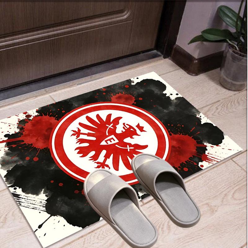 Eintracht Frankfurt Muster Teppich, Innen-/Außenmatte, für Picknick, Spielzimmer, Schlafzimmer, Büro, Wohnzimmer, Heimdeko Teppich, Geburtstagsgeschenk