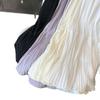 Women's Spring 2025 Purple Fairy Gauze Skirt: Slim, Versatile, Pleated Design