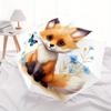 1pc Fox Cartoon Automatic Opening and Closing Umbrella - Suitable for Various Occasions, Outdoor Activities, Lightweight and Durable Automat
