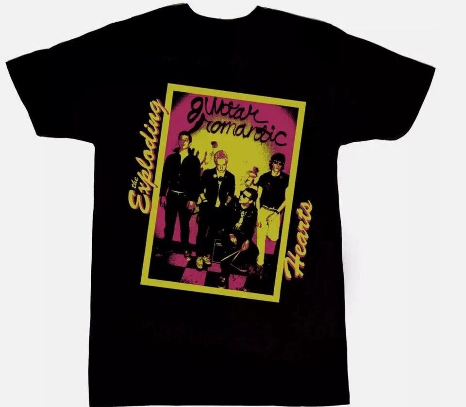 Vtg The Exploding Hearts Cotton Black Unisex T-Shirt L