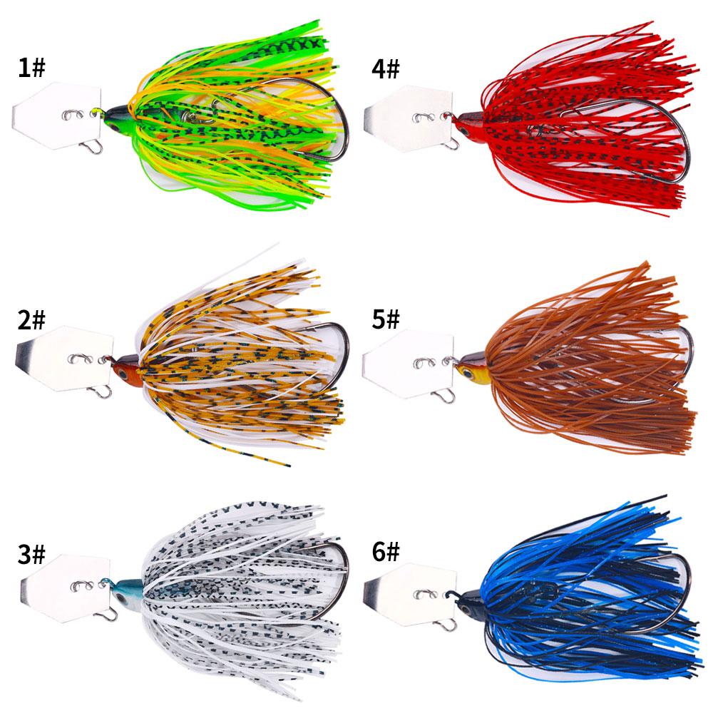 Chatterbait Fishing Lure Wobbler Spinner Bait Blade Jig Swimbait for Bass Pike Silicone Skirt Artificial Baits 15g 20g