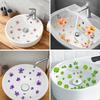 Floral Bathroom Sink Stickers Removable Self-Adhesive Waterproof Bathroom Toilet Decorative Sticker Bathtub Sticker Home Decor