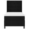 Boxspring Bed with Cushions Black 200 x 100 cm Fabric