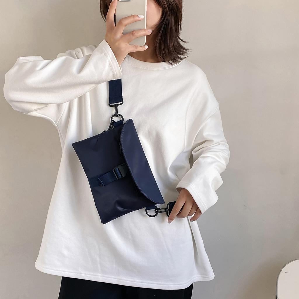 Unisex brystveske Enkel oppbevaringsveske Lett reiseveske Liten ryggsekk Crossbody-veske Mote Uformelt Single Should-vesker