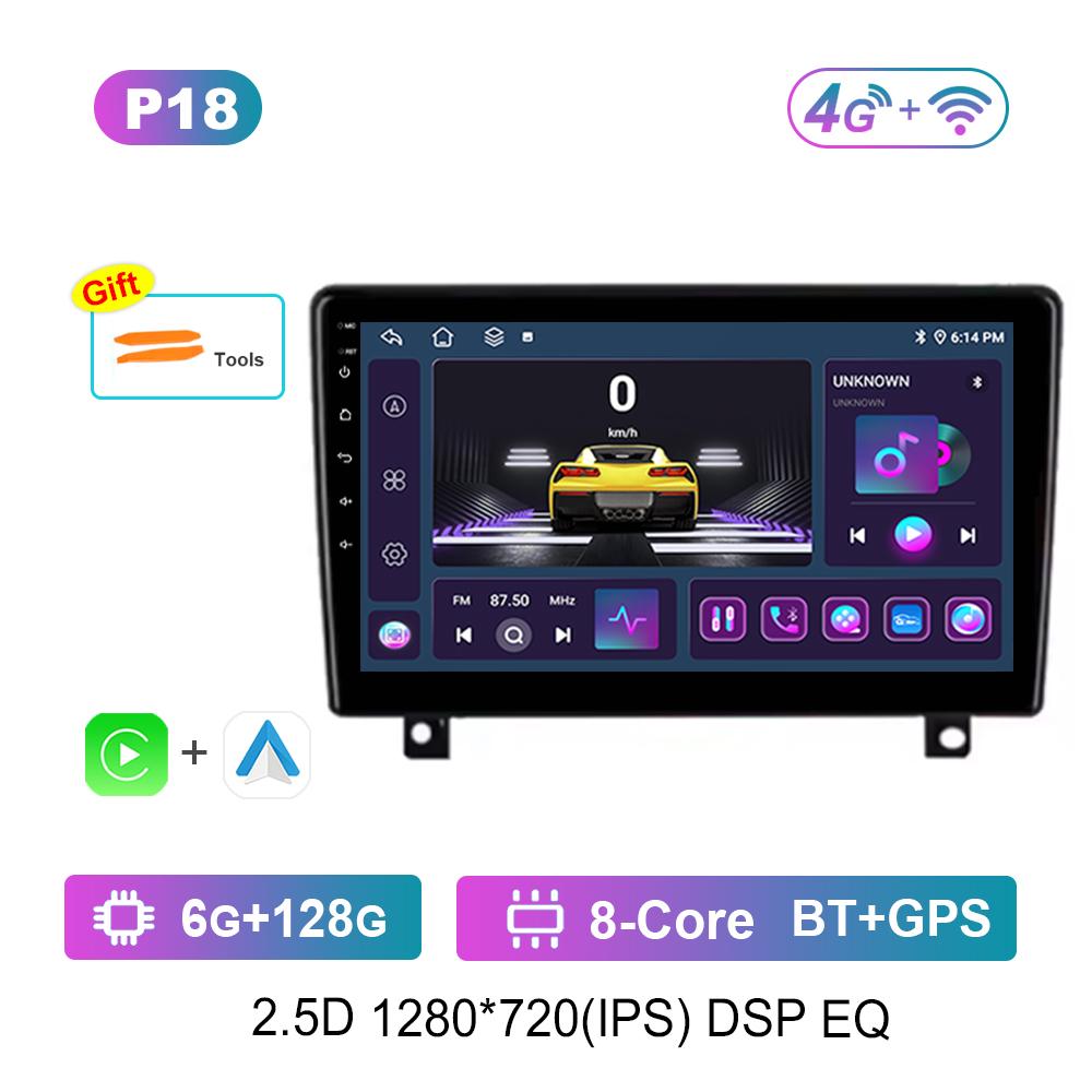 Car Radio Multimedia Player Android System Carplay for Opel Astra H 2006 - 2014 2.5D Screen GPS Navigation WiFi BT Cooling Fan