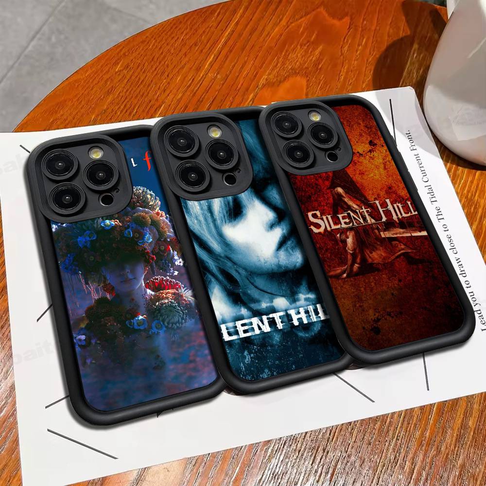 Silent H-Hill Horror Game Phone Case For IPhone 17 16 15 13 11 12 14 Pro Max Plus Silicone Cover Shell
