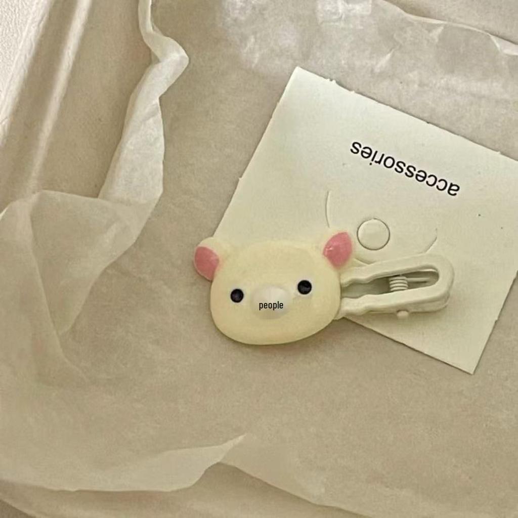 Adorable Little Bear Milk Coffee Hair Clip – Cute Girly Accessories