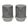 2 Pcs Garden water connection fittings, stainless steel filter mesh, external thread 32mm/1.26in G1 '' water tank filtration