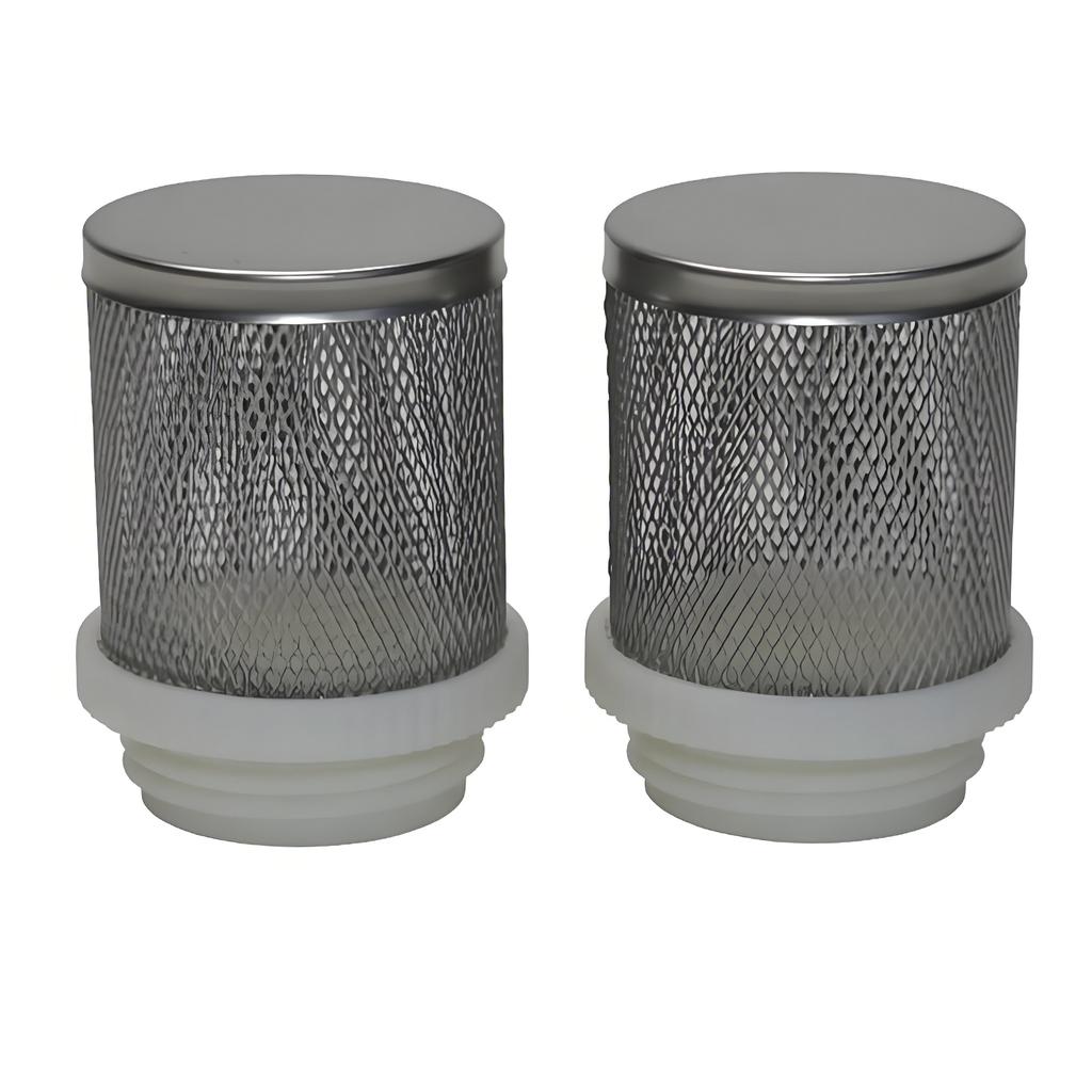 2 Pcs Garden water connection fittings, stainless steel filter mesh, external thread 32mm/1.26in G1 '' water tank filtration