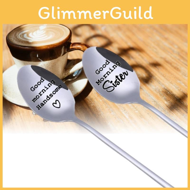 Adorable Personalized Stainless Steel Ice Spoon For Couples Sisters Perfect For Birthdays And Holidays