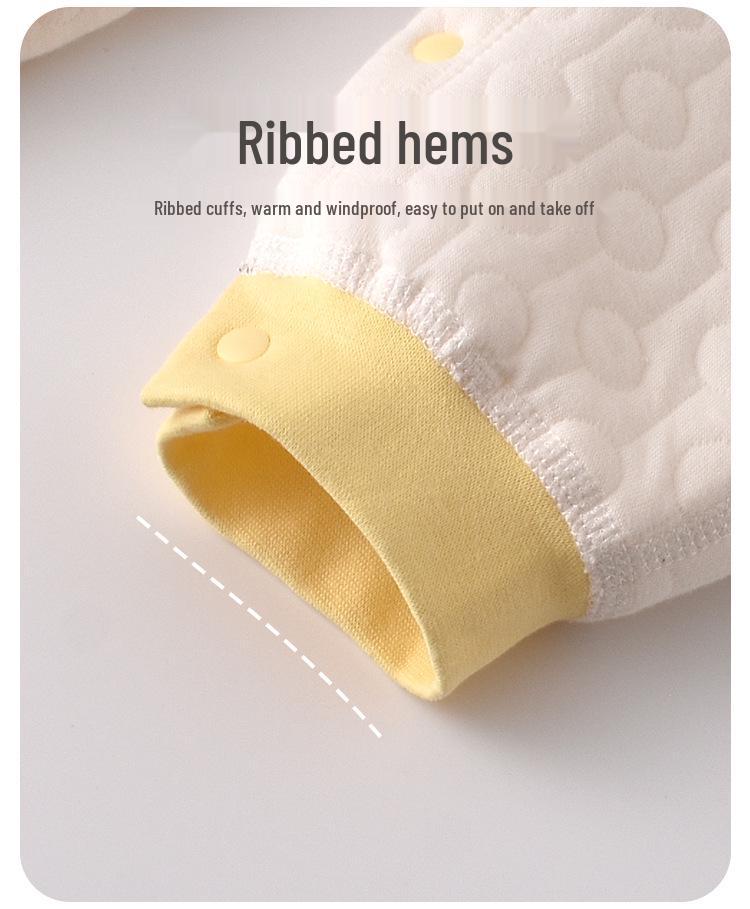 Thickened Baby Split-Leg Romper: Boys & Girls Crawling Onesie for Spring, Autumn, Winter