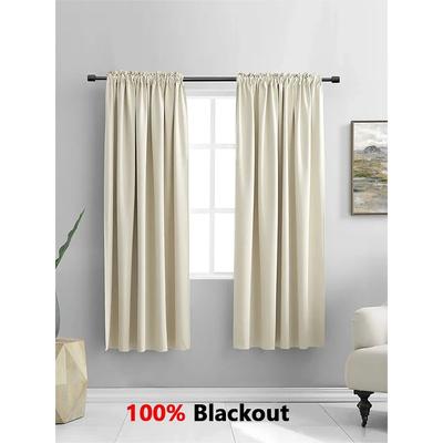 Blackout Curtains 100%Shading Curtain For Living Room Bedroom