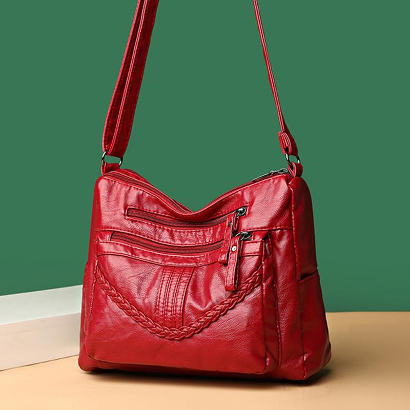 Módne mäkké PU kožené tašky Dámske kabelky cez rameno Luxusné kabelky Dámske kabelky Dizajnérske crossbody kabelky pre ženy Príležitostná taška Messenger