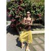 Pure And Seductive Fishnet Knit Slim-fit Tube Top Vest