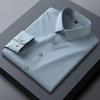 Camicie da Uomo di Alta Gamma, Serie Uomo Seta di Gelso, Camicie Casual a Maniche Lunghe, Drappeggio Estivo Ghiacciato, Camicie Senza Stiro