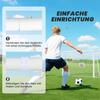 Soccer Goal for Kids, Target Marking, Shock-Absorbing Sleeves, Garden, 186x123cm, White