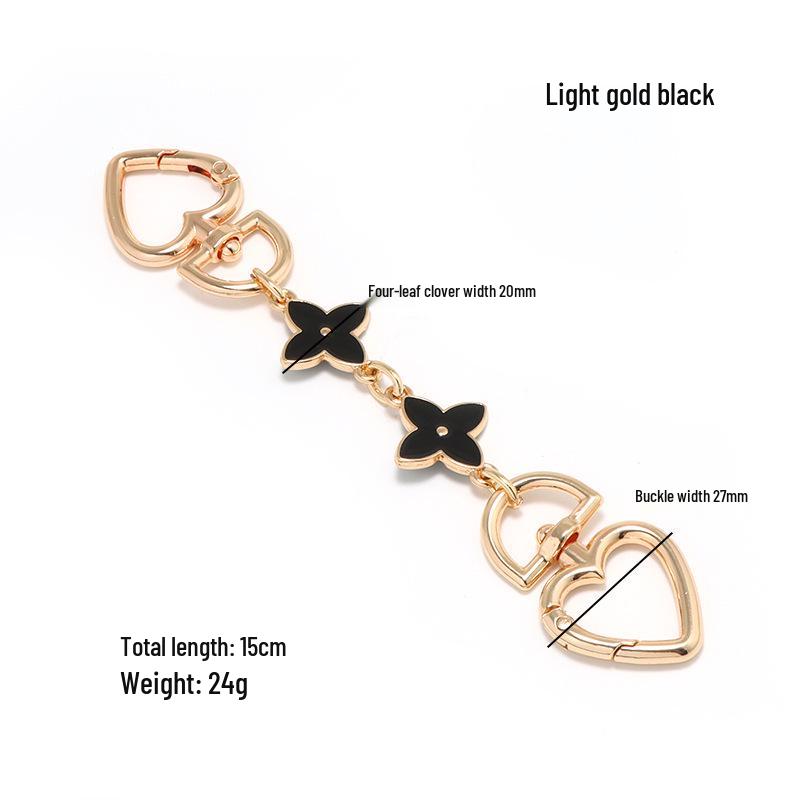 Kouchi Four-Leaf Clover Mahjong Bag Chain Strap - Metal Replacement for Crossbody or Shoulder Bags
