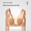 Four Seasons Ultra-Thin Large Bust Minimizing Seamless Bra with Jelly Strips and Bunny Ear Fixed Cup - Plus Size.