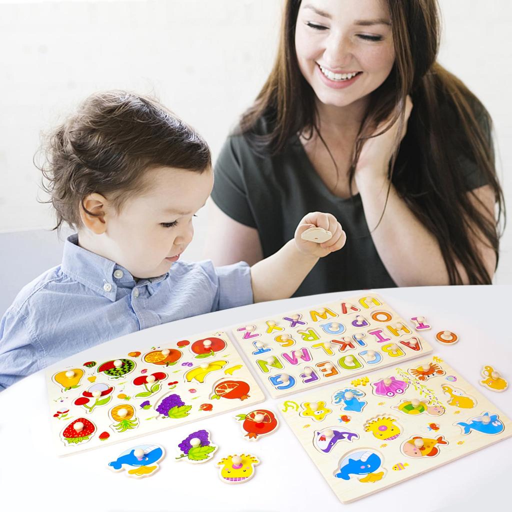 Wooden Puzzle for Montessori Educational Toy for Ages and Early Childhood Shape Shape Color and Color Brain Training Toy with 69 4 Perfect for or As a