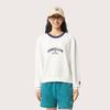 Li-Ning Comfortable Casual Versatile Long Sleeve T-Shirt Women Tops Off-White AWDV136-1