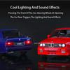 Big 1:24 Alloy M3 Toys Miniature Models Cars Rubber Tires Wheel Pull Back Vehicles with Light Sound Toy Car for Boys Xmas Gifts