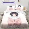 The Fragrant Flower Blooms Pattern Bedding,Quilt Set Quilt Cover Pillowcase Home Birthday Gift (1 * duvet cover + 2 * pillowcase, without core)