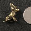 Intricately Carving Brass Dog Figure Solid Copper Puppy Sculpture Ornament for Art Enthusiasts and Desk Decoration