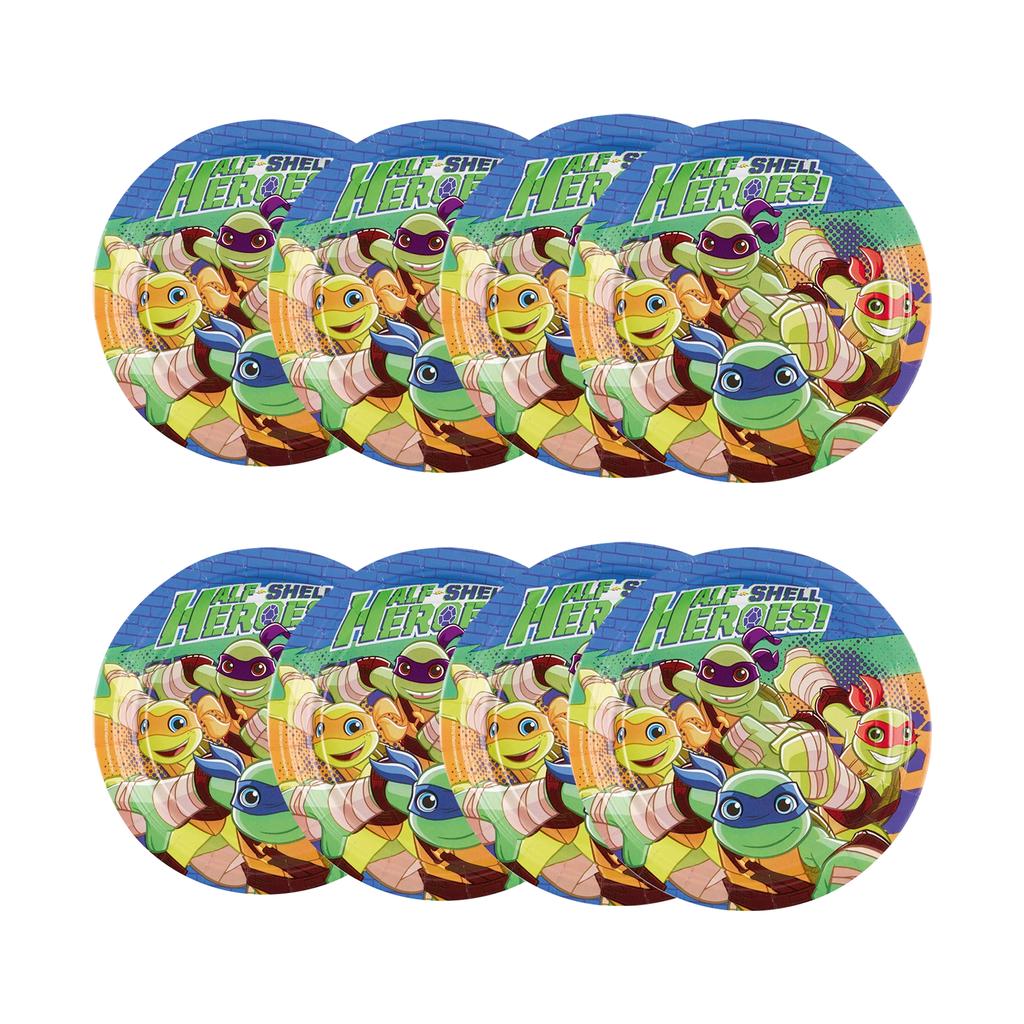 Amscan Half Shell Heroes Paper Party Plates (Pack of 8)