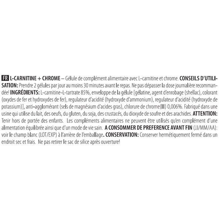 L-carnitine - biotech usa - l-carnitine + chrome (60 caps)