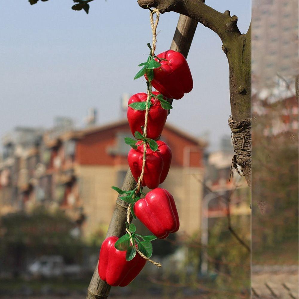 Artificial Fake Decorative Fruit Lifelike Foam Dish Onion Garlic Corn Red Pepper Kitchen Decoration For Chinese Style
