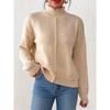Women's Casual Tops Autumn and Winter Women's Solid Color Half-high Neck Bottoming Sweater