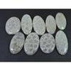 320Cts. Natural Fossil Coral Oval Cabochon Loose Gemstone 9Pcs Lot C-1892