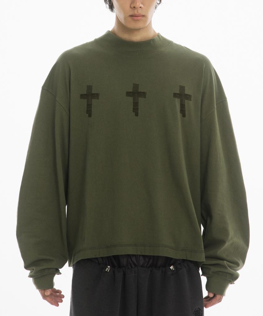 Paensyo Cross Mockneck Long Sleeve - Khaki