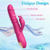 Rabbit Vibrator G Spot Clitoral Vibrator Waterproof Rechargeable Realistic Silicone Vibrator with 3 Thrusting 10 Vibrating Modes Sex Toys for Women