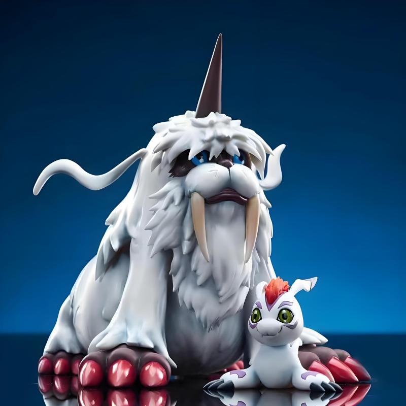 11cm/4.3in Anime Digimon Adventure Figure Ikkakumon and Gomamon Figure Model  Model PVC Action Figure Boys Toys