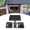 12V Dual Exhaust Fan Waterproof Fan Solar Powered Fan