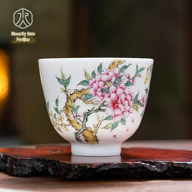 Jingdezhen Hand-painted Kung Fu Teacup