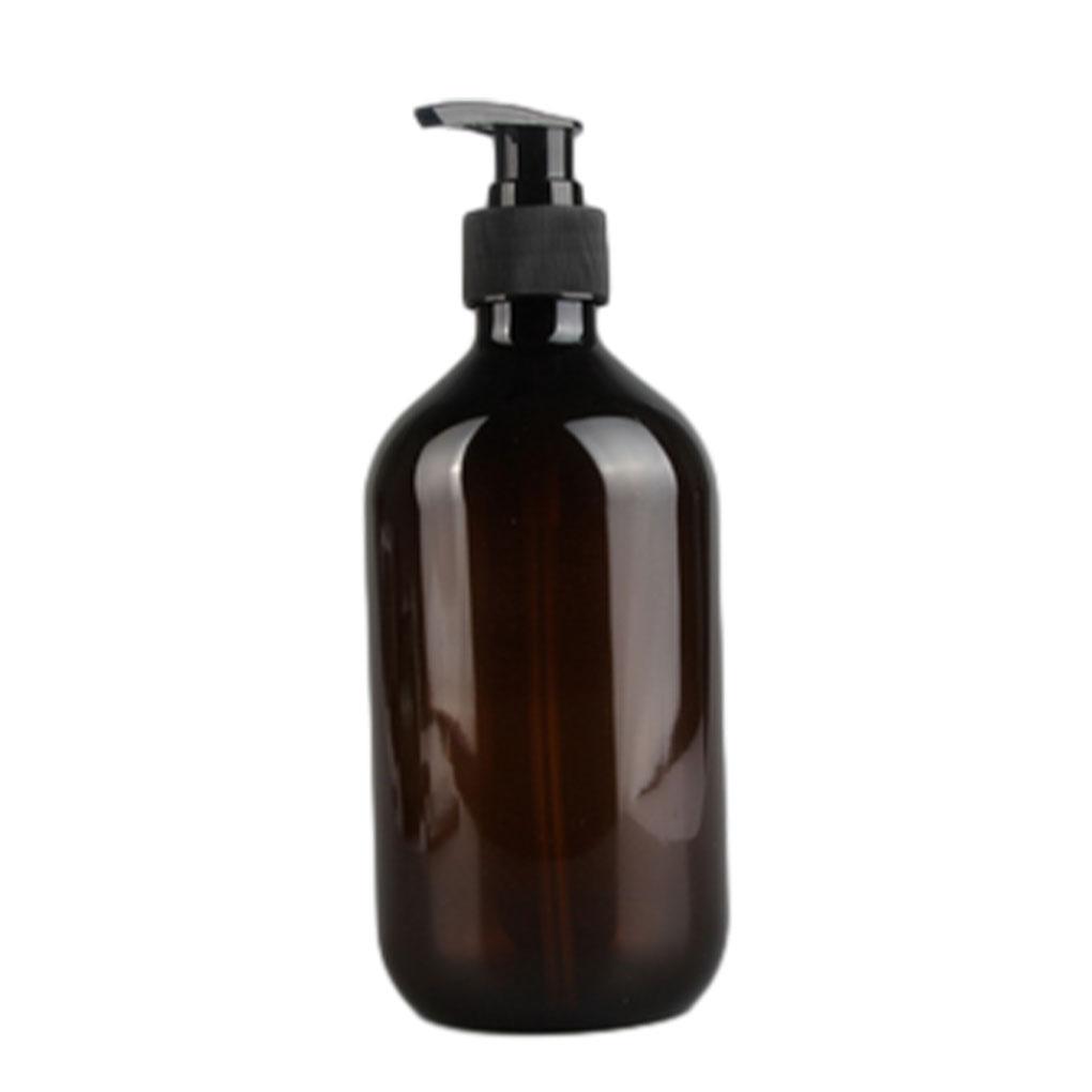 

Brown Elegant And Noble-looking Soap Dispenser With Large Capacity Bottles With Pump Shampoo Bottle