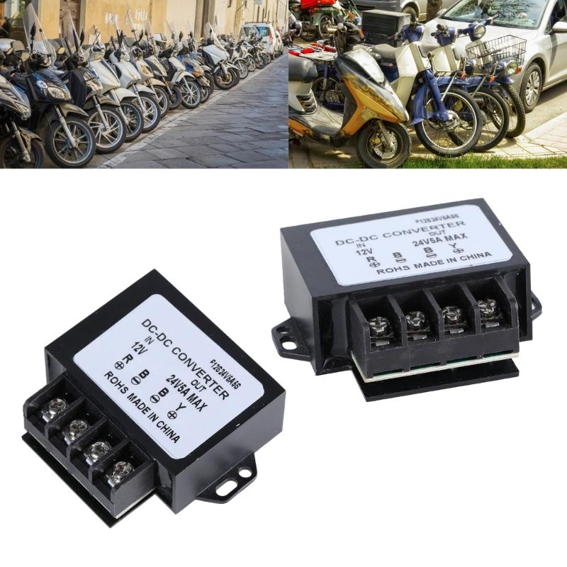 12V auf 24V Wandler 5A 120W 12V auf 24V Aufwärtswandlerblock 12V auf 24V Wandler für LED-Licht LKW Fahrzeug Boote