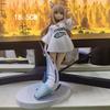 13/18CM GOLDEN HEAD My Cat Is A Kawaii Girl Anime Figure Sakura Soybean Flour Sit And Eat Fish Collectible PVC Model Doll Lovely Toy