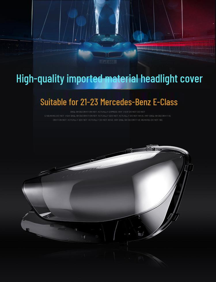 Headlight Lens Cover for 2021-2023 Mercedes-Benz E-Class W213 Coupe