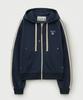 Satur Lawton Loose Fit Zip-Up Hoodie Navy