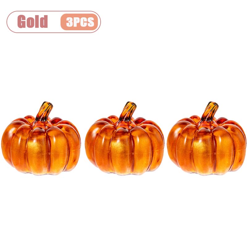 1-5PCS LED Glowing Pumpkin Lights Halloween Decor Tabletop Ornament Spooky Prop for Haunted House Party Desktop Display Decor