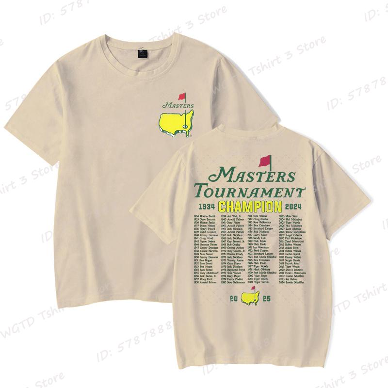 The Masters Golf Tournament Augusta National Champions of Golf TShirt for Men Women Graphic T Shirts Fashion Unisex Tees Tops