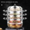 Lilang 30cm 3-Tier Extra-Thick 304 Stainless Steel Steamer Pot