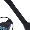Small Mini USB 3.0 19/20 Pin Internal Extension Header Adapter Cable Black Flat Wire Cable for Motherboard 5.9inch/15cm