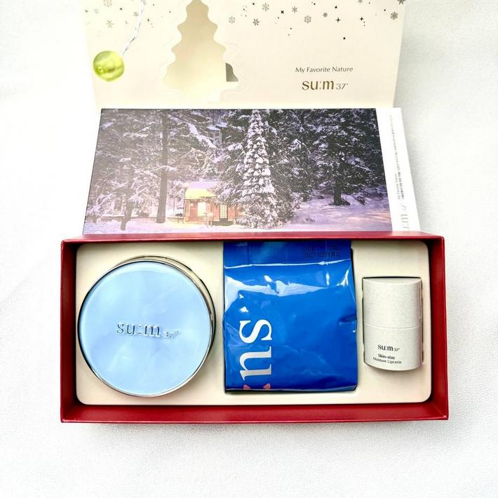 

Su:m37 Sum37 Water-full Mesh Cushion Glow Special Set SPF 50+ PA+++ / Moisturizing, Korean Cosmetics, Kbeauty