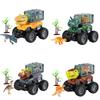 Sensory Engaging Dinosaur Truck Toy Set With Triceratops And Tyrannosaurus Figure