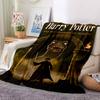 1pc Harry Potter Flannel Throw Blanket - HD Printed Lightweight Soft Warm All-Season Blanket for Sofa, Bed, Travel, Camping 094